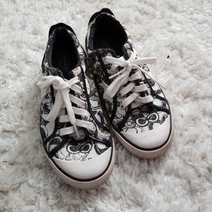 Coach Barrett Black and White Shoes